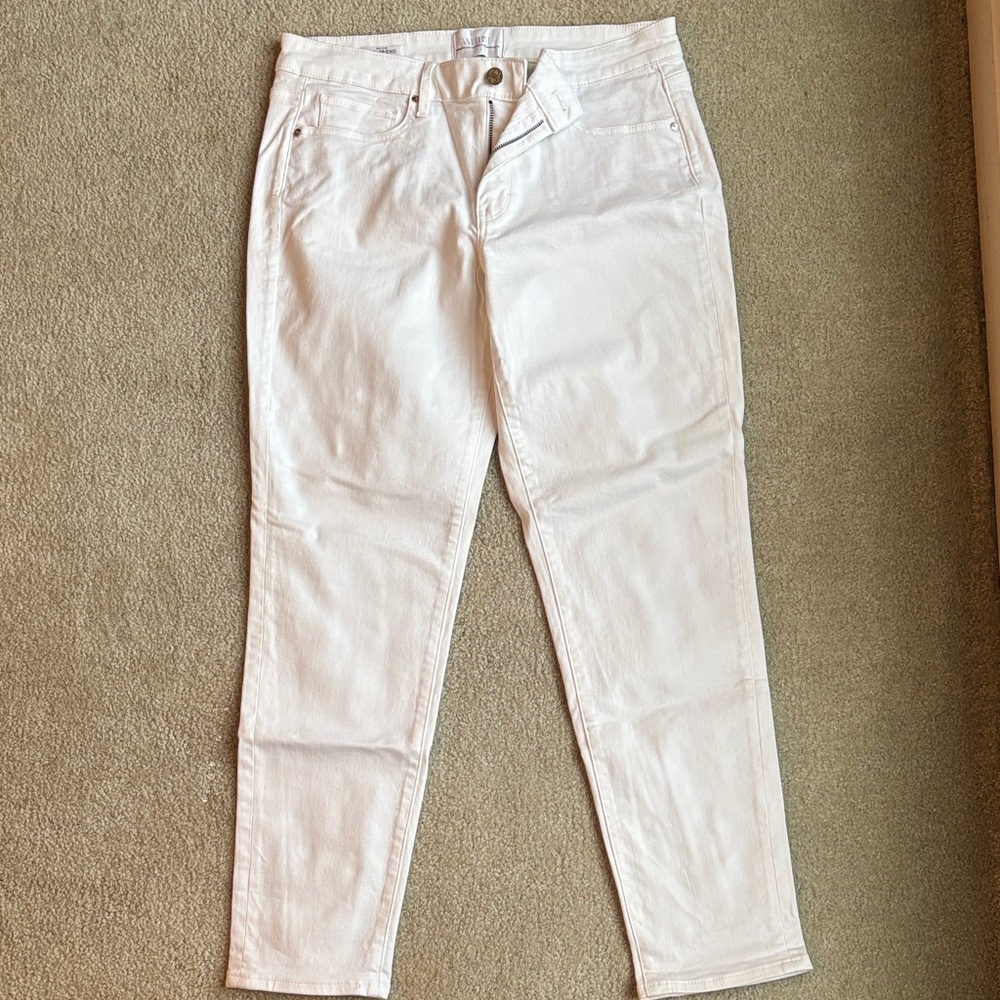 White House Black Market White Ankle Jeans